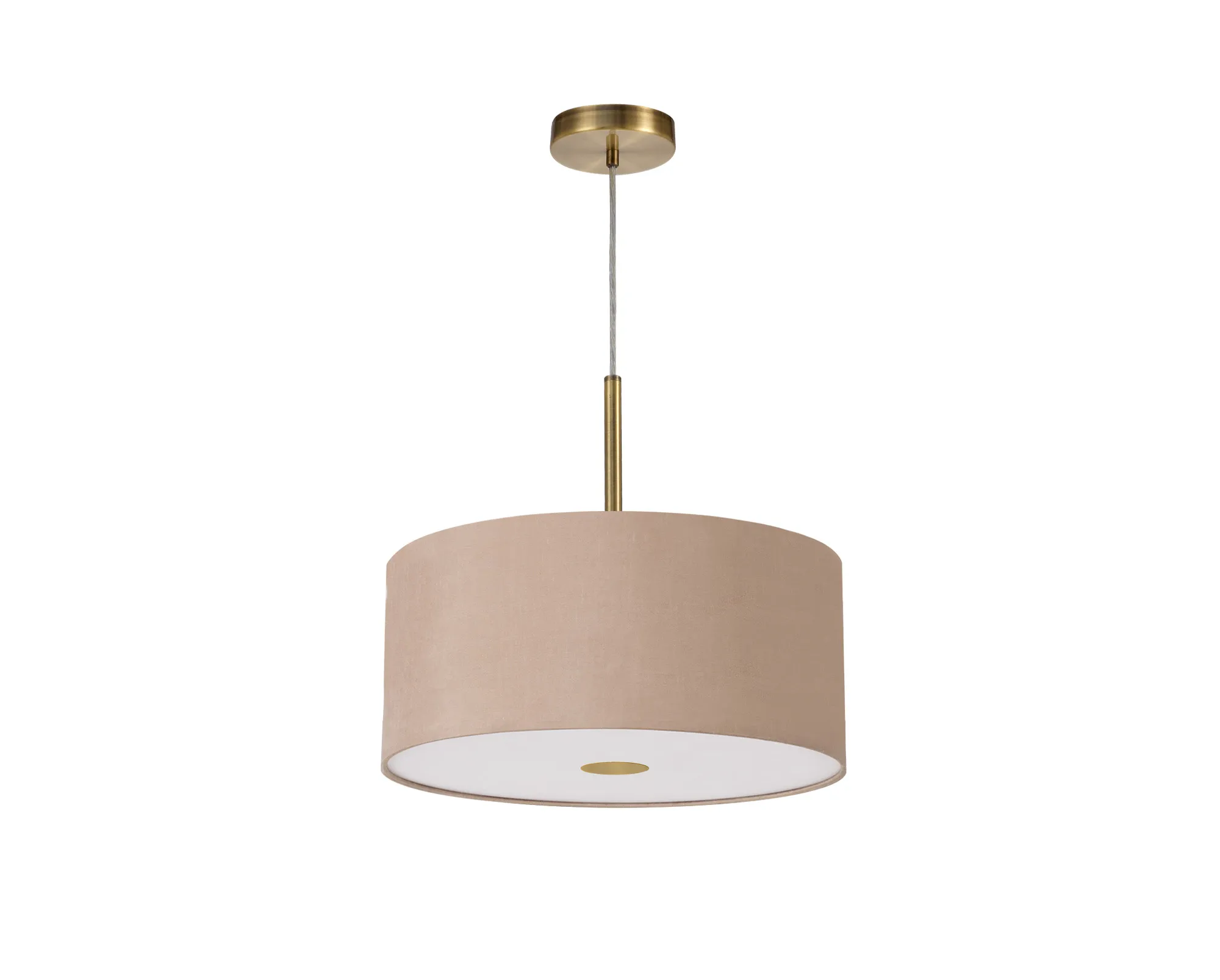 Baymont 40cm Pendant 1 Light Antique Brass, Antique Gold/Ruby, Frosted Diffuser DK0220  Deco Baymont AB AG